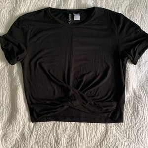 Black Crop top